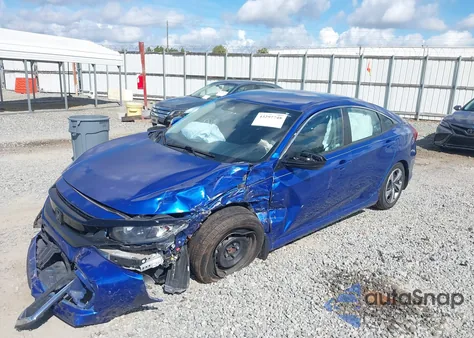 2021 Honda Civic Lx из США, поврежденный, VIN 2HGFC2F69MH534710